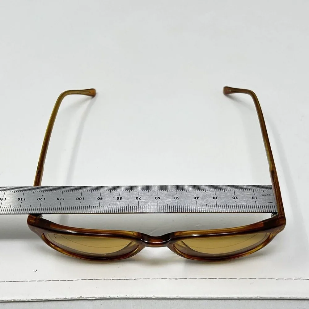 stussy eye gear Richie Sunglasses Tortoise Yellow Lenses Light Scratches - Picture 12 of 15